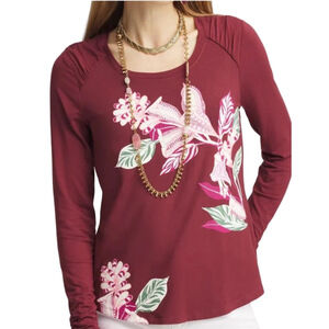 17. WOMENS CHICO’S 2/L DETAIL TOP